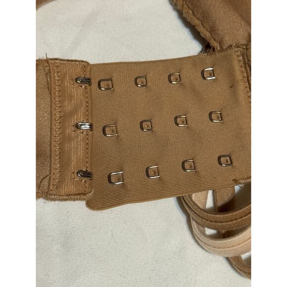 Aerie · 42D · Sunnie Demi Lace Push-Up Bra · Real Good Recycled Nylon · Tan Nude - Picture 11 of 11